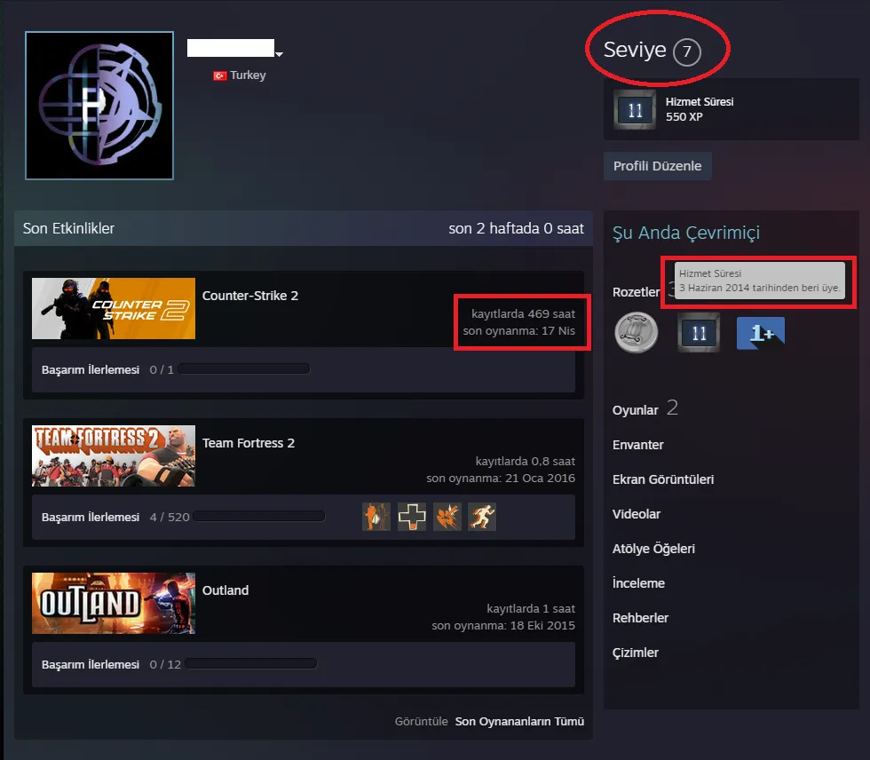 Ekran Görüntüsü 2 - TR ANINDA TESLİM | 6 MADALYA | 469 SAAT |FACET