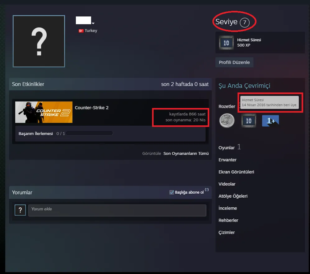 Ekran Görüntüsü 2 - ANINDA TESLİM | 6 MADALYA | 866 SAAT | FACEIT
