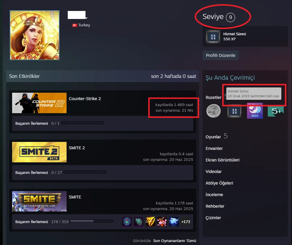 Ekran Görüntüsü 2 - ANINDA TESLİM | 8 MADALYA | 1469 SAAT | FACEIT