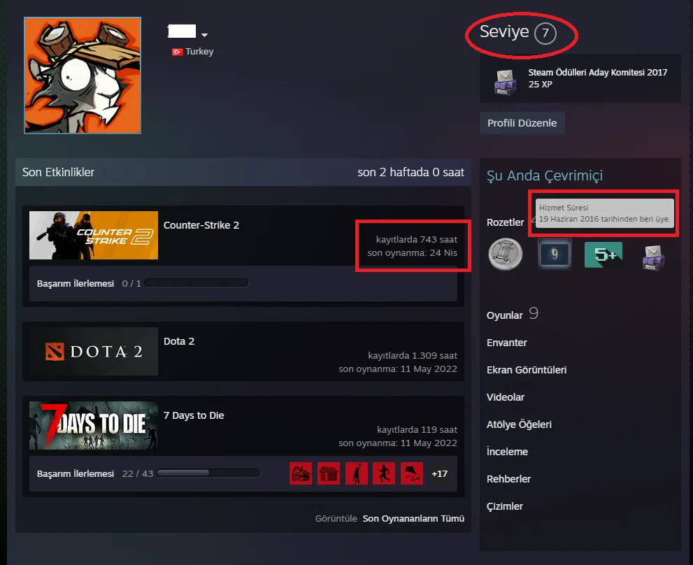 Ekran Görüntüsü 2 - ANINDA TESLİM | 5 MADALYA | 743 SAAT | FACEIT