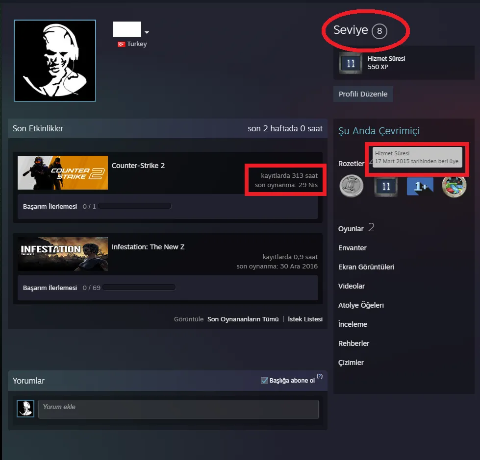 Ekran Görüntüsü 2 - ANINDA TESLİM | 5 MADALYA | 313 SAAT | FACEIT