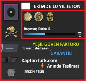 ANINDA TESLİM | 3 MADALYA | 40 SAAT | FACEIT satın al