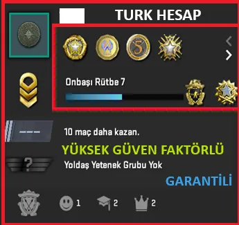 CS2 Prime Hesap Satın Al - TR ANINDA TESLİM | 6 MADALYA | 846 SAAT |FACET