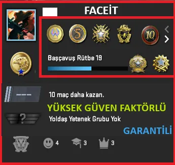 CS2 Prime Hesap Satın Al - ANINDA TESLİM | 7 MADALYA | 953 SAAT | FACEIT
