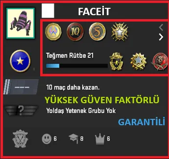 CS2 Prime Hesap Satın Al - ANINDA TESLİM | 7 MADALYA | 827 SAAT | FACEIT