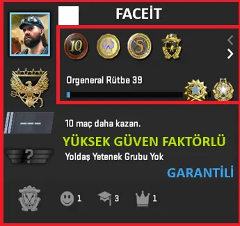 CS2 Prime Hesap Satın Al - ANINDA TESLİM | 6 MADALYA | 589 SAAT | FACEIT