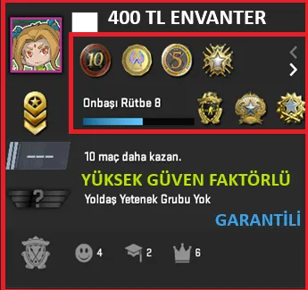 CS2 Prime Hesap Satın Al - ANINDA TESLİM | 7 MADALYA | 1157 SAAT | FACEIT
