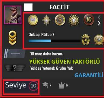 CS2 Prime Hesap Satın Al - ANINDA TESLIM | 7 MADALYA | 777 SAAT| FACEIT