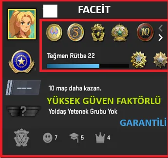 CS2 Prime Hesap Satın Al - ANINDA TESLİM | 8 MADALYA | 1545 SAAT | FACEIT