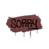 Mühürlü Grafiti | Pardon (Tuğla Kırmızısı)